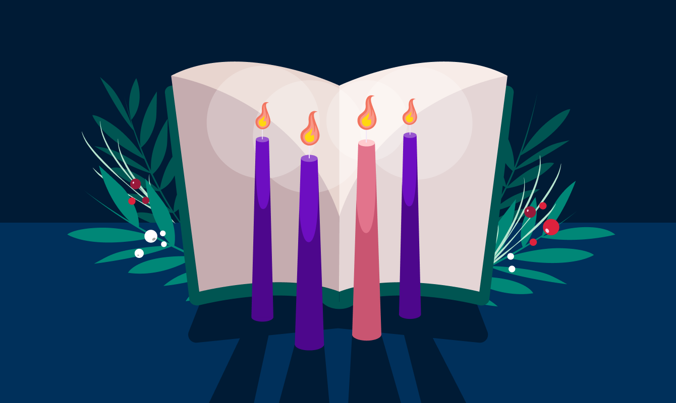 advent candles joy