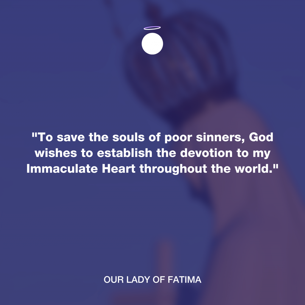 Hallow Daily Quote - Our Lady of Fatima