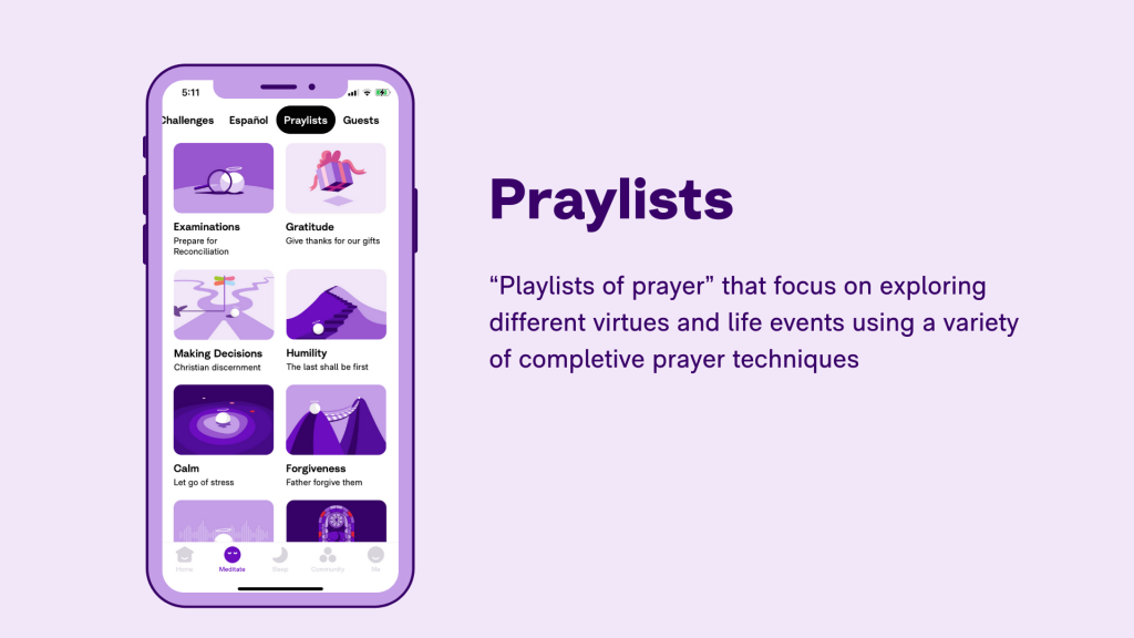 Hallow App - Schools - Praylists