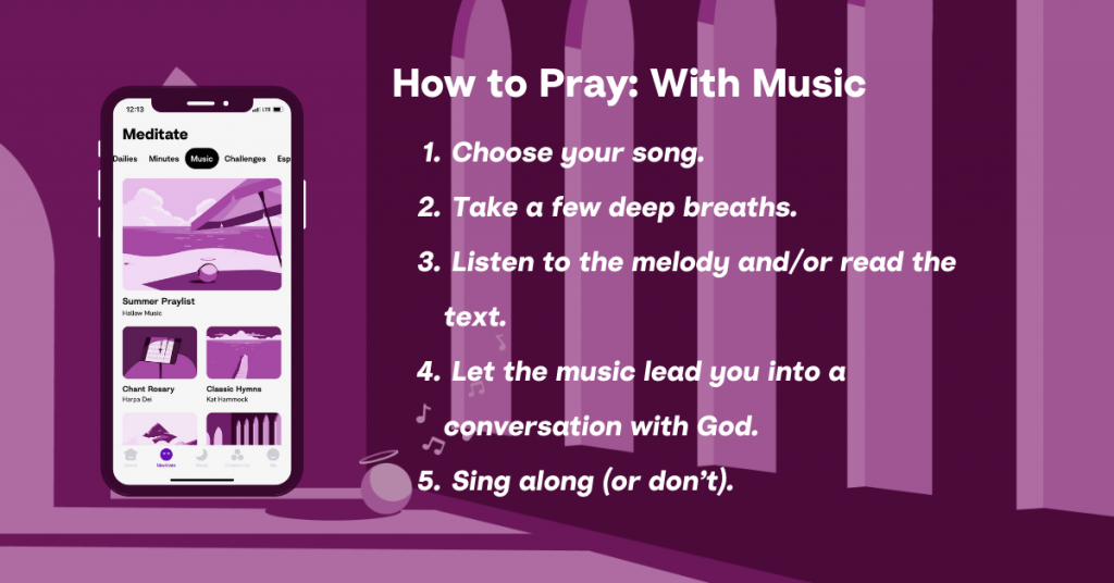 Hallow App - How to Pray With Music