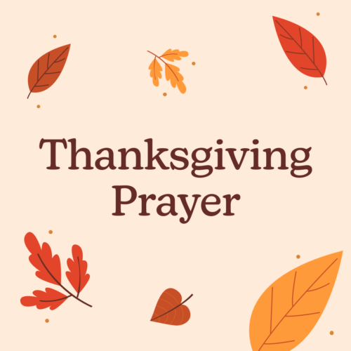 Thanksgiving Prayer Blog Header