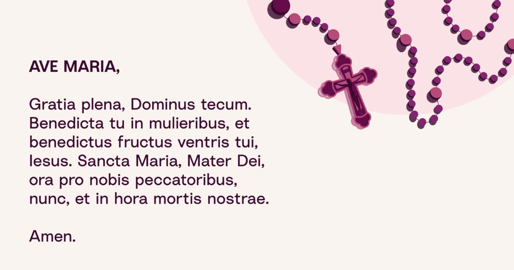 Hallow App - Latin Rosary - Ave Maria