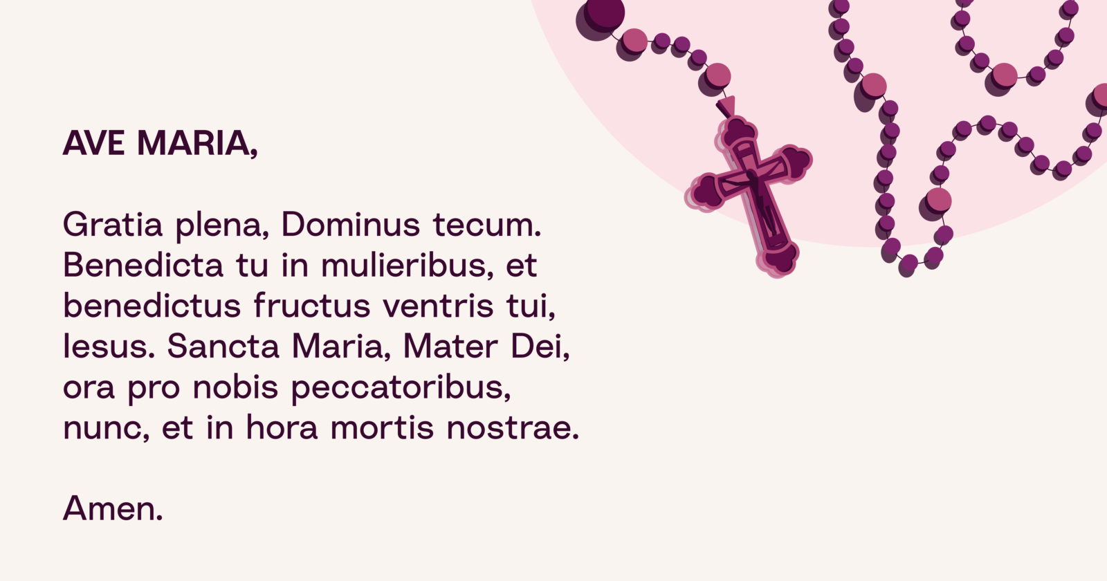 How to Pray: Latin Rosary – Hallow: Catholic App