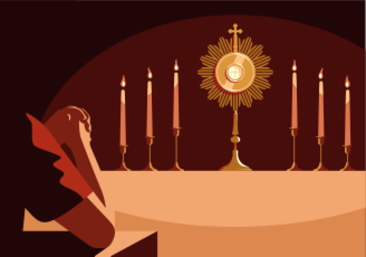 The Eucharist: Catholic Guide to Adoration and Holy Communion Prayers