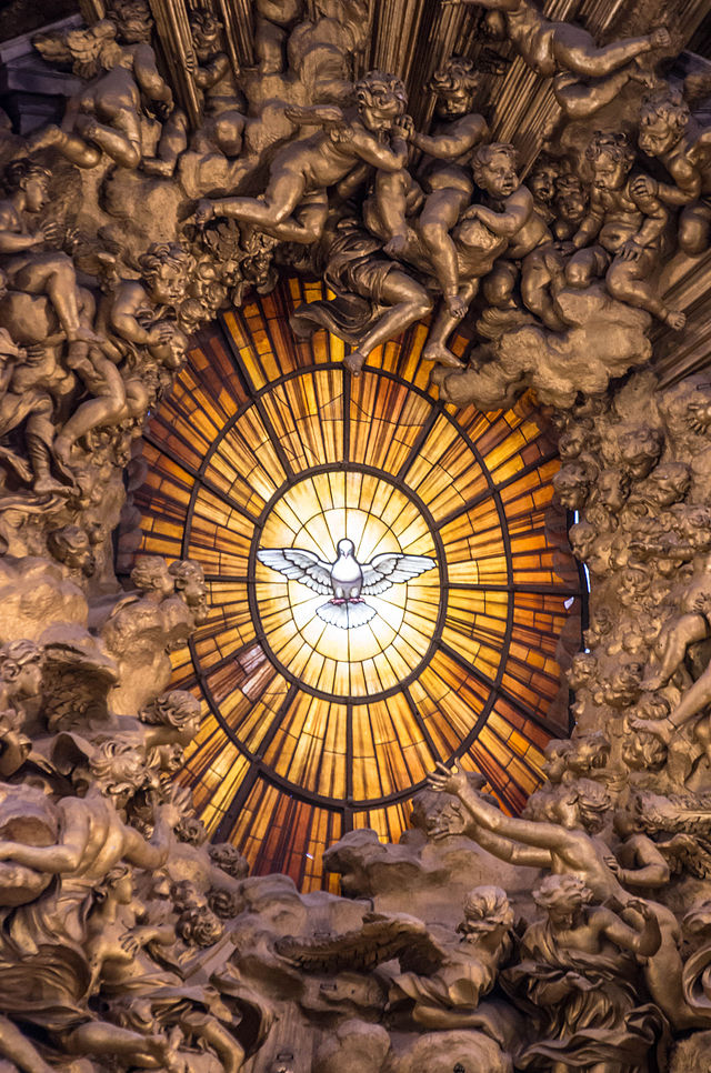 Holy Spirit Window St. Peter's Basilica Hallow App Blog