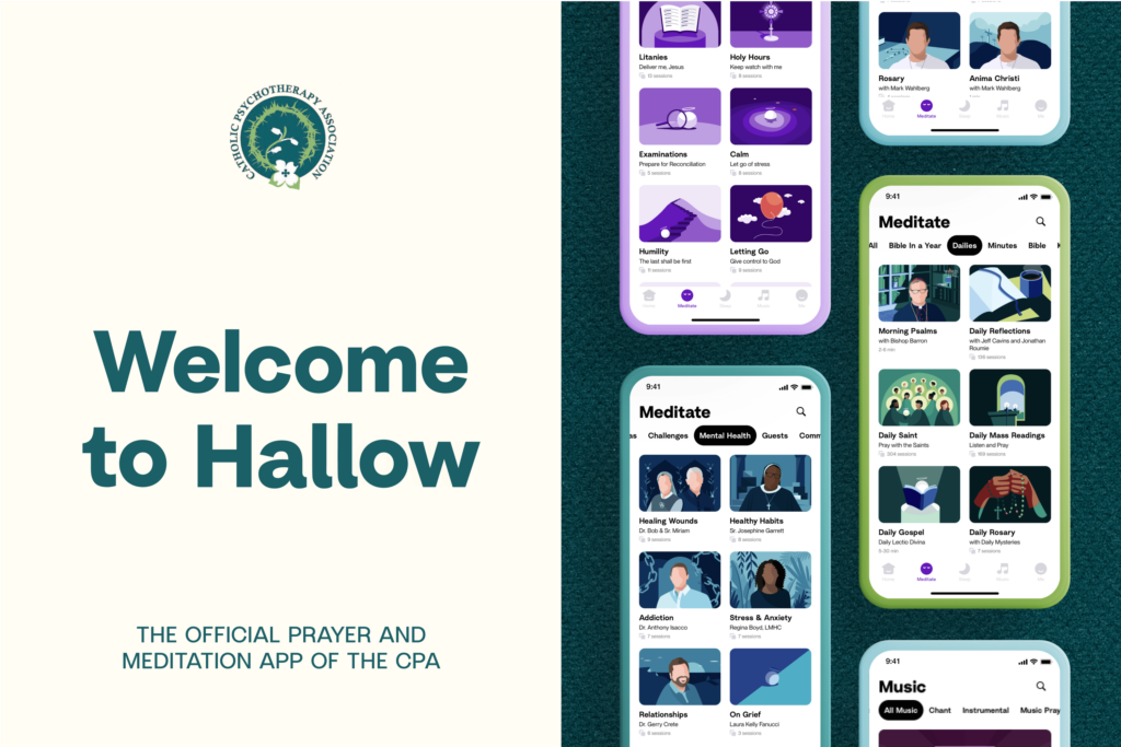 "Welcome to Hallow: The Official Prayer and Meditation App of the CPA"