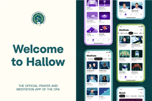 "Welcome to Hallow: The Official Prayer and Meditation App of the CPA"