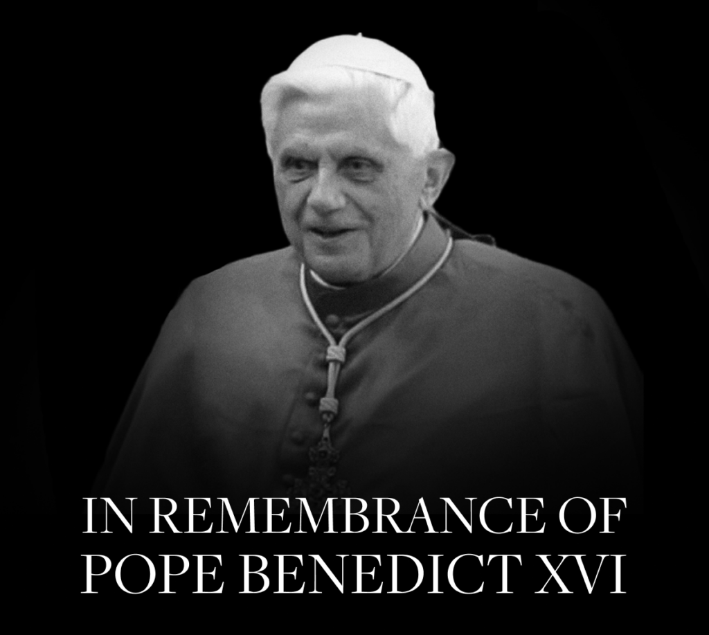 Pope Benedict's Passing. Pray in remembrance of Pope Benedict.