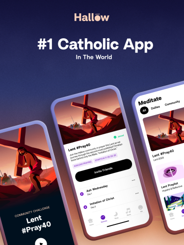 Hallow #1 Catholic App in the world for Option C