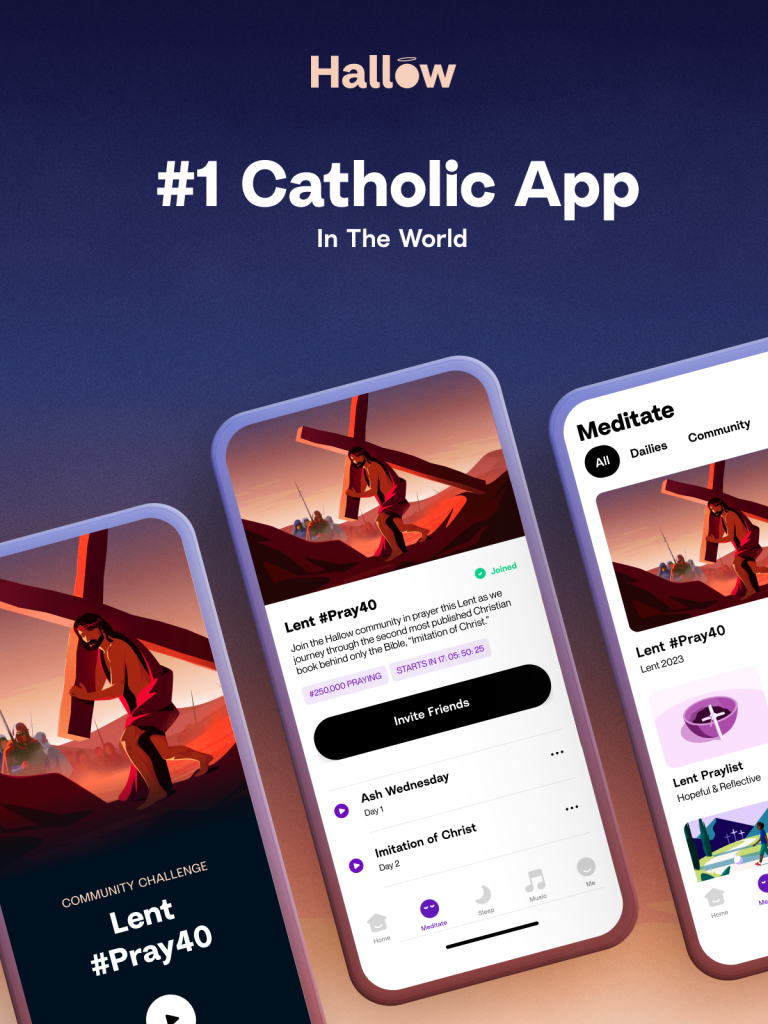 catholic-answers-members-with-hallow-1-catholic-prayer-app